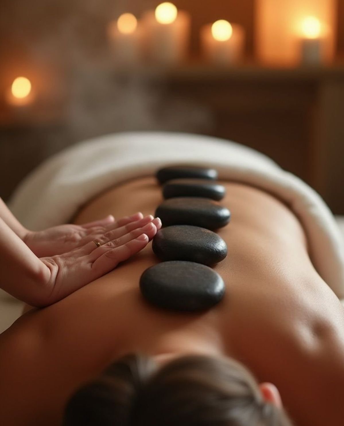A massage therapy session at Aura Beauty Care and Massage